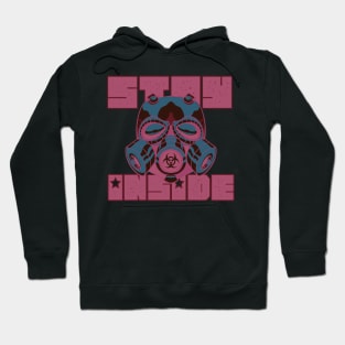 Stay Inside Gasmask Negative Hoodie